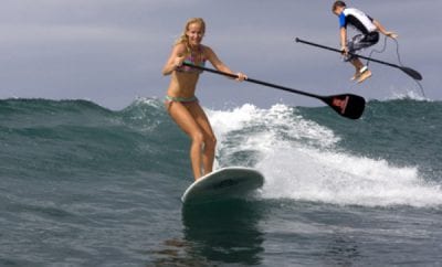 Paddle Boarding Surf Lessons with Kelly’s Surf Shop